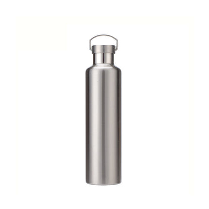 304 Vacuum Stainless Steel Vacuum Flask Double-Layer Large-Capacity Outdoor Water Bottle Mountaineering Sports Bottle - DealBuddy