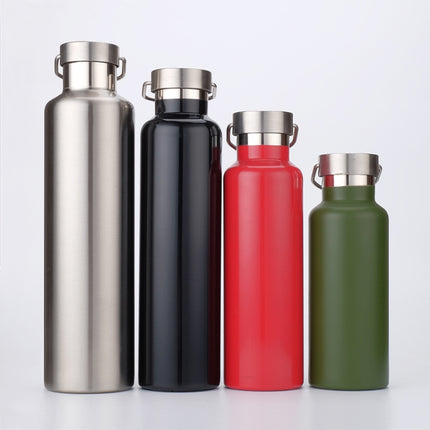 304 Vacuum Stainless Steel Vacuum Flask Double-Layer Large-Capacity Outdoor Water Bottle Mountaineering Sports Bottle - DealBuddy