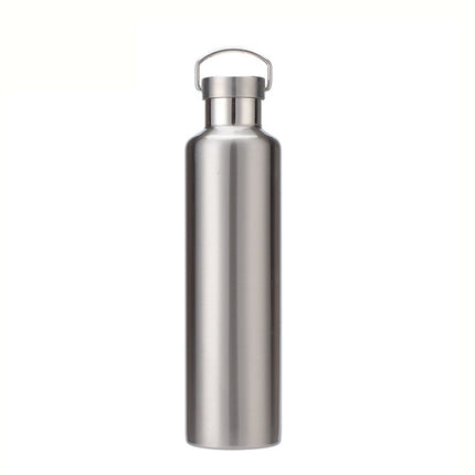 304 Vacuum Stainless Steel Vacuum Flask Double-Layer Large-Capacity Outdoor Water Bottle Mountaineering Sports Bottle - DealBuddy
