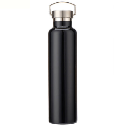 304 Vacuum Stainless Steel Vacuum Flask Double-Layer Large-Capacity Outdoor Water Bottle Mountaineering Sports Bottle - DealBuddy