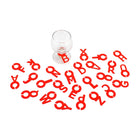 Silicone Wine Glass Letter Mark Pendant