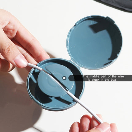 Round Data Cable Storage Box Earphone Storage Collection Box