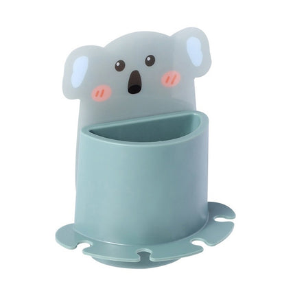 Bathroom Paste Wall-Mounted Shelf Cartoon Animal Toothbrush Holder