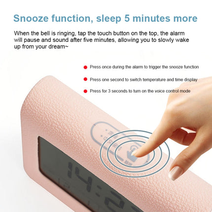 ZKLiLi Lazy Snooze Applet Alarm Clock Bedside Bluetooth Multifunctional Silent Digital Alarm Clock