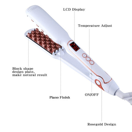 Multi-functional Long & Short Hair Styling Iron Ceramic Tourmaline Volumizing Hair Iron