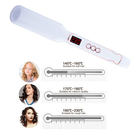 Multi-functional Long & Short Hair Styling Iron Ceramic Tourmaline Volumizing Hair Iron - DealBuddy