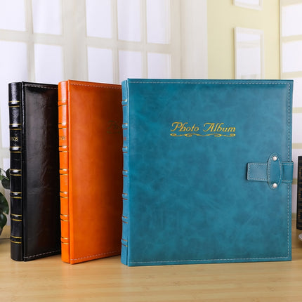 6 inch 500 Sheets Interstitial PP Album PU Leather Retro Bronzing Cover Photo Album