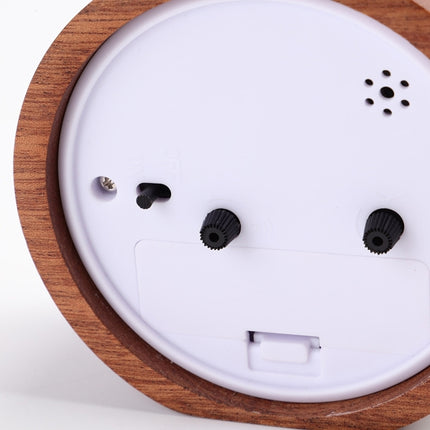 Solid Wood Silent Snooze Alarm Clock with Pointer