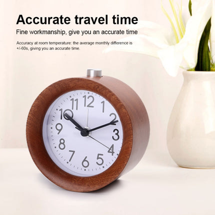 Solid Wood Silent Snooze Alarm Clock with Pointer