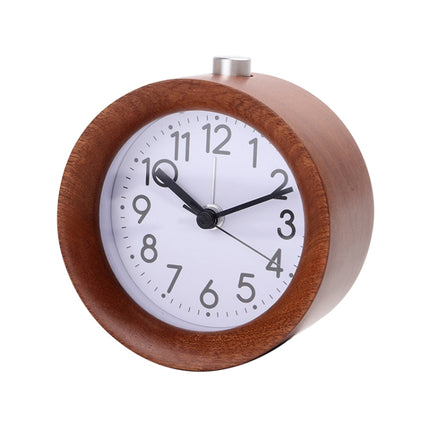 Solid Wood Silent Snooze Alarm Clock with Pointer