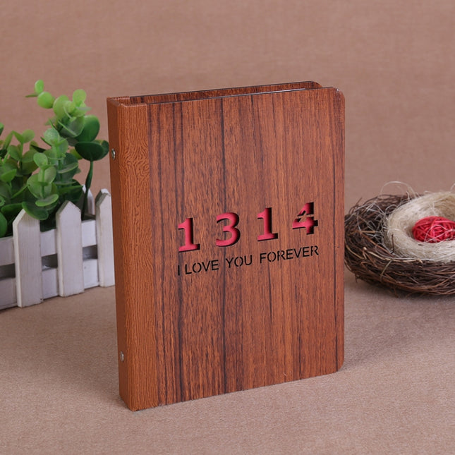 6-Inch 32 Sheets Wooden DIY Photo Album Creative Gift