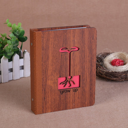 6-Inch 32 Sheets Wooden DIY Photo Album Creative Gift