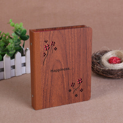 6-Inch 32 Sheets Wooden DIY Photo Album Creative Gift
