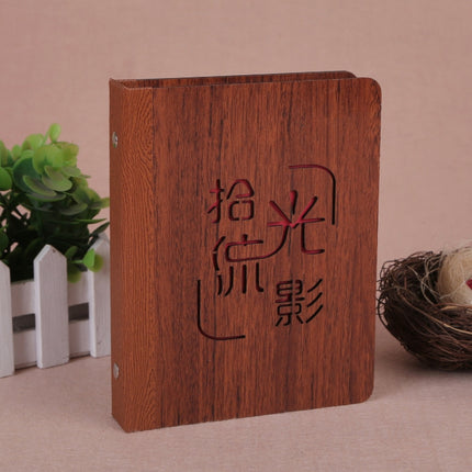 6-Inch 32 Sheets Wooden DIY Photo Album Creative Gift