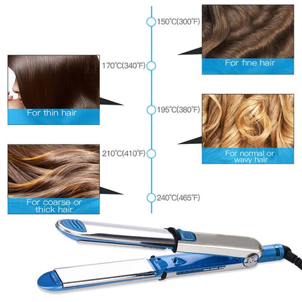 2 in 1 Titanium Hair Straighter Curler Iron