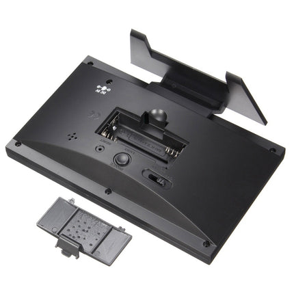 8082T Weather Forecast Clock LED Color Screen Perpetual Calendar Temperature And Humidity Intelligent Voice Control Electronic Alarm Cloc,Specification: