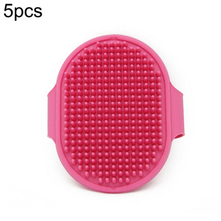 5pcs Pet Bathing Massage Brush For Dogs Cleaning And Beauty Tools, Yellow, Blue, Green, Rose Red, Black - DealBuddy