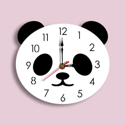 Cartoon Wall Clock Acrylic Clock Panda Simple Home Wall Clock