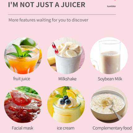 Mini Portable Usb Juice Machine  Multi-Function Electric Charging Household Juicer, White, Green, Pink - DealBuddy