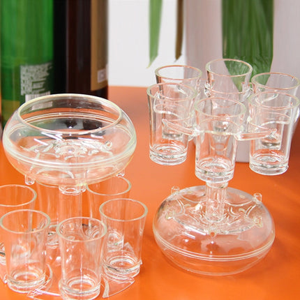 6 Shot Glass Dispenser And Holder Automatic Diversion Pourer