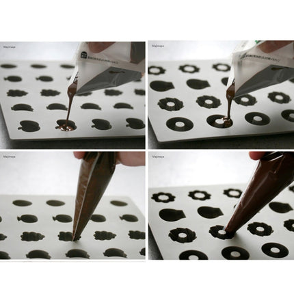 Silicone Cake Mold 25 Grid Fudge Hard Candy Silicone Biscuit Mold, Fruit, Donuts - DealBuddy