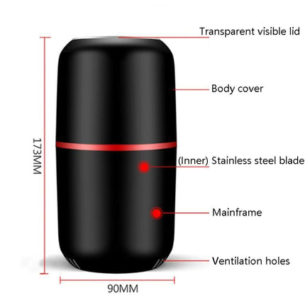 Electric Small Grinder Household Seasoning Miscellaneous Grains Chinese Medicine Coffee Grinder, 220V EU Plug (White), 220V EU Plug (Black), 220V UK Plug (White), 220V UK Plug (Black), 110V US Plug (White), 110V US Plug (Black) - DealBuddy