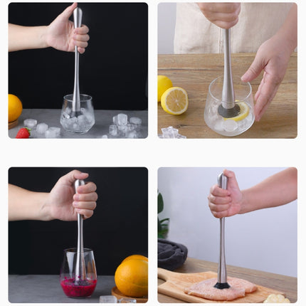 Fruit Crushed Popsicles Crushed Ice Hammer Bartender Mashed Sticks, 23x4x1cm Small, 29.8x4x1.3cm Large - DealBuddy
