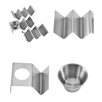 Baking Stainless Steel Pancake Rack Buffet Tools With Cup - DealBuddy