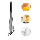 Manual Whisk Stainless Steel Glass Bead Egg Whisk Kitchen Household Hand-Held Baking Tools Type A 12 Inch, Type A 12 Inch, Type A 10 Inch, Type B 12 Inch, Type B 10 Inch, Type C 12 inch, Type C  10 Inch - DealBuddy