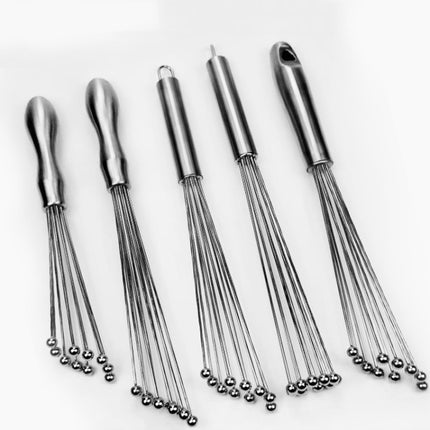 Manual Whisk Stainless Steel Glass Bead Egg Whisk Kitchen Household Hand-Held Baking Tools Type A 12 Inch, Type A 12 Inch, Type A 10 Inch, Type B 12 Inch, Type B 10 Inch, Type C 12 inch, Type C  10 Inch - DealBuddy