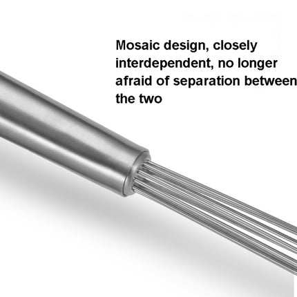 Manual Whisk Stainless Steel Glass Bead Egg Whisk Kitchen Household Hand-Held Baking Tools Type A 12 Inch, Type A 12 Inch, Type A 10 Inch, Type B 12 Inch, Type B 10 Inch, Type C 12 inch, Type C  10 Inch - DealBuddy