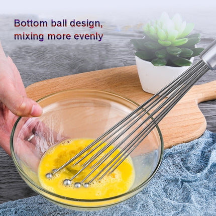 Manual Whisk Stainless Steel Glass Bead Egg Whisk Kitchen Household Hand-Held Baking Tools Type A 12 Inch, Type A 12 Inch, Type A 10 Inch, Type B 12 Inch, Type B 10 Inch, Type C 12 inch, Type C  10 Inch - DealBuddy