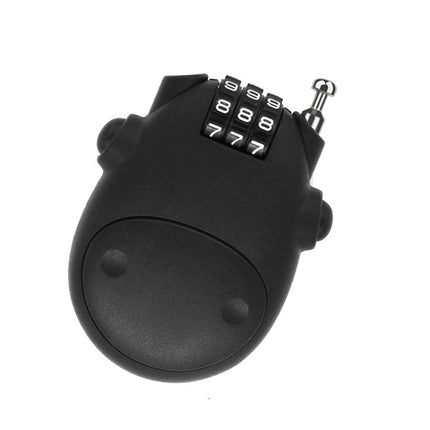 Portable Bicycle Motorcycle Anti-Theft Lock Telescopic Wire Lock Cartoon Cow Password Lock