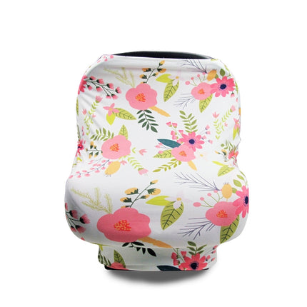 Multifunctional Enlarged Stroller Windshield Breastfeeding Towel Baby Seat Cover, Arrow, Pink Peony, Black and White Stripes, Leaf Flowers, Blue Dots, Purple Flowers, Gray Pattern, Bear, Black Triangle, Puppy, Red Geometry, Black and White Grid, Galaxy... - DealBuddy