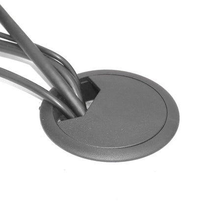 ABS Plastic Round Cable Box Computer Desk Cable Hole Cover, Specification: 80mm (White), 50mm (White), 50mm (Black), 53mm (White), 53mm (Black), 60mm (Black), 60mm (White), 80mm (Black), 80mm (White)