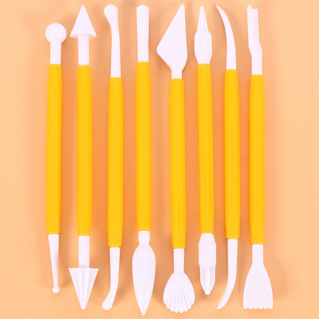 2 Sets Carving Pen Cake Fondant Carving Knife Making Cutting Tool 01030 Purple (OPP Bag Packaging)