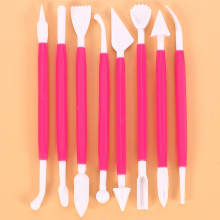 2 Sets Carving Pen Cake Fondant Carving Knife Making Cutting Tool 01030 Purple (OPP Bag Packaging)