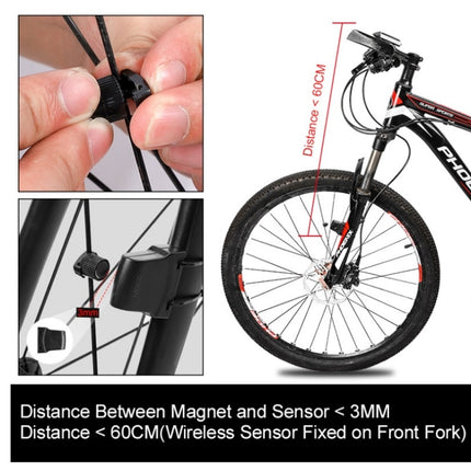 WEST BIKING Mountain Bike Wireless Code Meter Large-Screen Multifunctional Waterproof Speedometer
