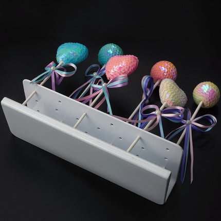 S-Shaped 19-Hole Rectangular Lollipop Rack Display Stand Rack