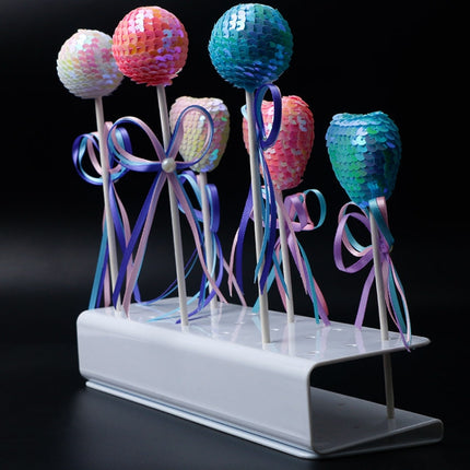 S-Shaped 19-Hole Rectangular Lollipop Rack Display Stand Rack