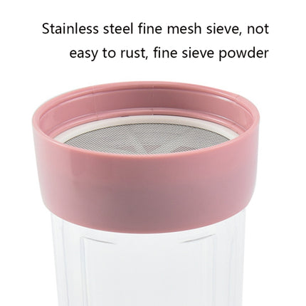 Rotating Stainless Steel Tall Cup Body Flour Sieve Sugar Bowl