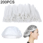 200 PCS Non-woven Disposable Pleated Anti Dust Hat Bath Caps For Spa Hair Salon Beauty