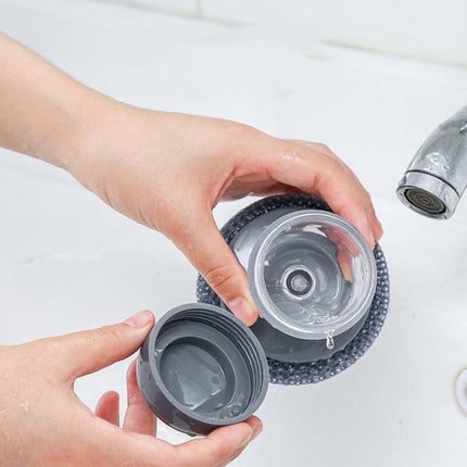 Multifunctional Push-Type Cleaning Brush Kitchen Detergent Automatic Liquid Addition Dishwashing Brush