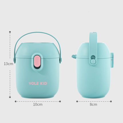 2 PCS YOLE KID Baby Milk Powder Box Large-Capacity Portable Out-Packing Gimi Powder Box Baby Food Supplement Storage Sealed Tank