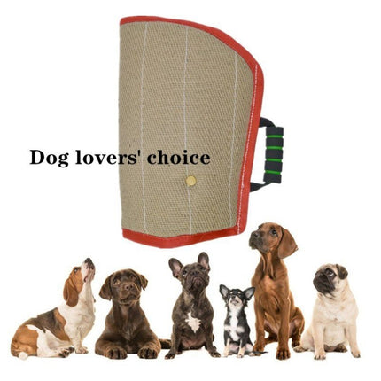 Red Twill Jute Training Dog Bite Sleeve Open Sleeve Protector Pet Products, Red Twill Jute - DealBuddy