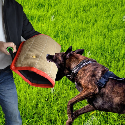 Red Twill Jute Training Dog Bite Sleeve Open Sleeve Protector Pet Products, Red Twill Jute - DealBuddy