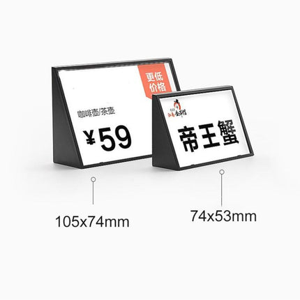 Acrylic Triangle Price Tag Student Desk Seat Board (White)