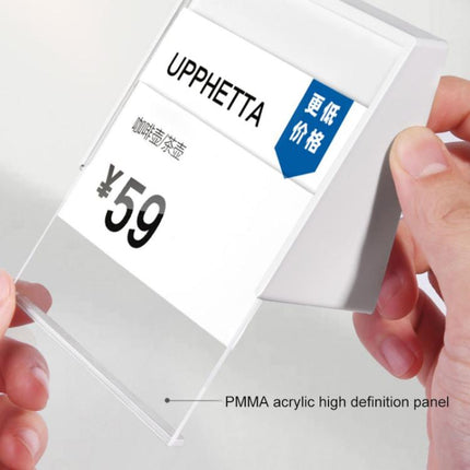 Acrylic Triangle Price Tag Student Desk Seat Board (White)