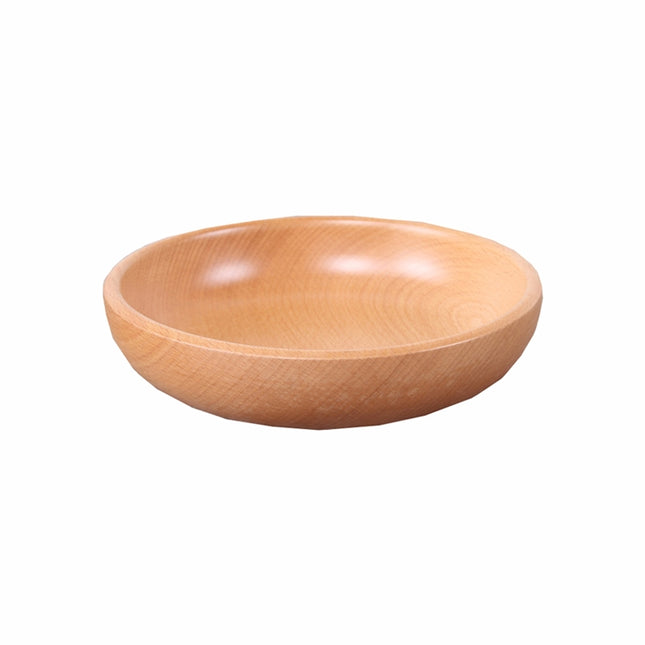 Round Fruit Plate Salad Bowl Thick Wood Dried Fruit Plate Fruit Sushi Plate, 15cm, 20cm, 25cm, 30cm - DealBuddy