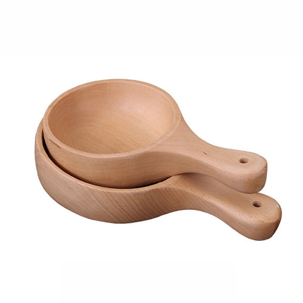 Instant Noodle Bowl Wooden Kimchi Bowl Fruit Salad Wooden Bowl With Handle